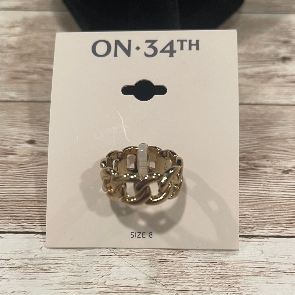 ON 34TH Elegant Gold Chain Ring - Picture 4 of 4